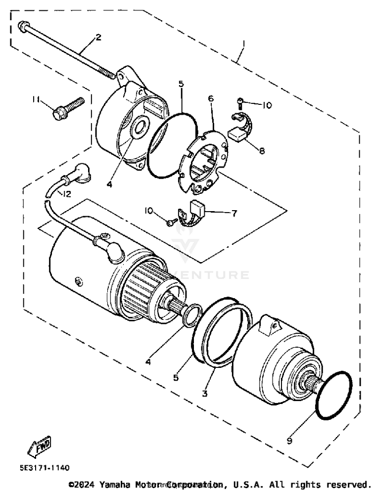 Starting Motor Schematic