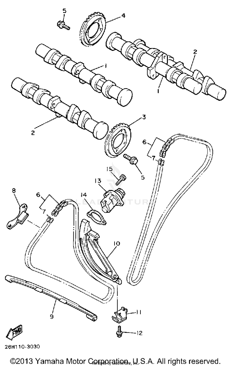 Camshaft Chain Schematic