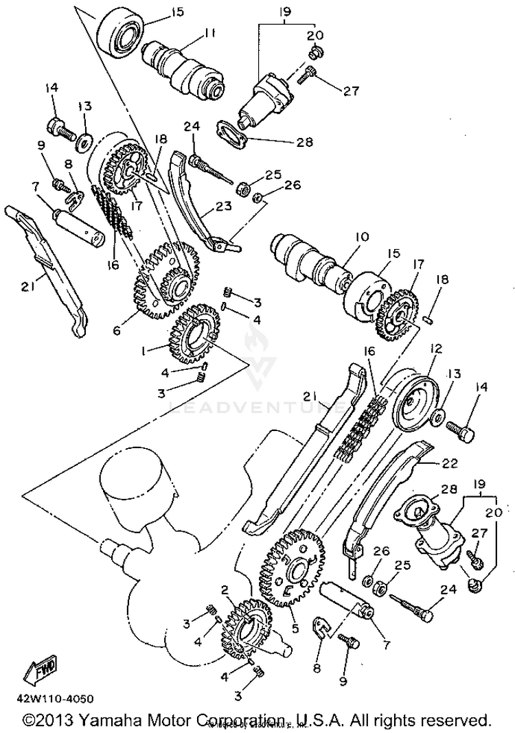 Camshaft Chain Schematic
