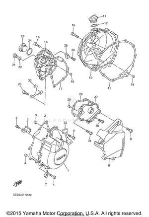Crankcase Cover 1 Schematic