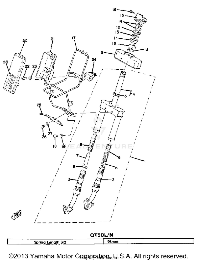 Front Fork Schematic