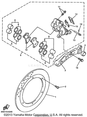 Rear Brake Caliper Schematic