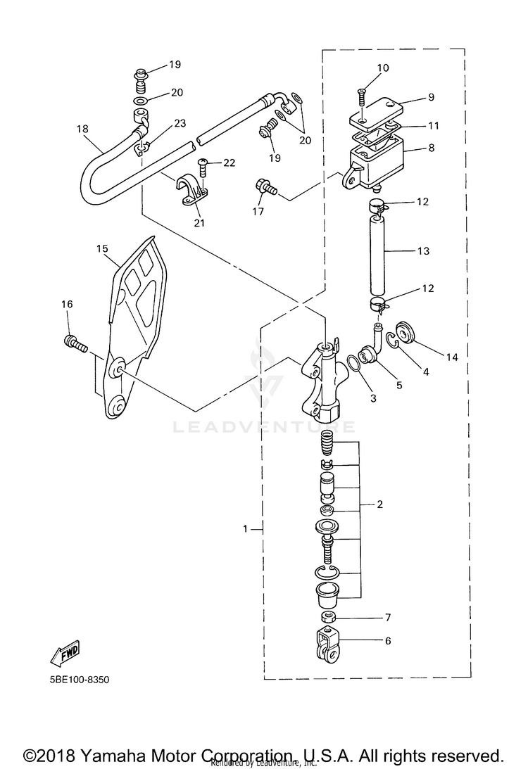 Rear Master Cylinder Schematic