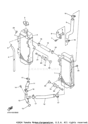 Radiator & Hose Schematic