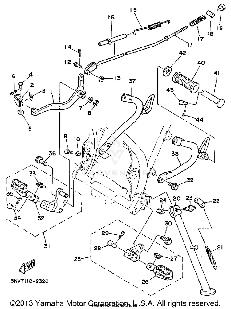 Stand-Footrest Schematic
