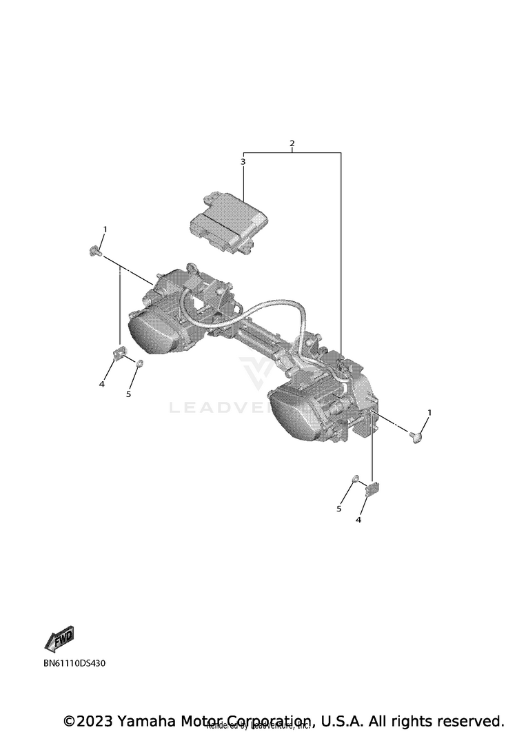 Headlight YZFR6 - YZFR6L1CB - 2020 Schematic