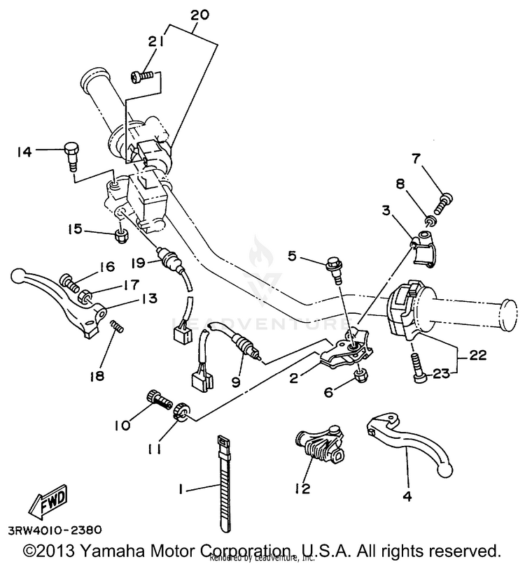 Handle Switch Lever Schematic