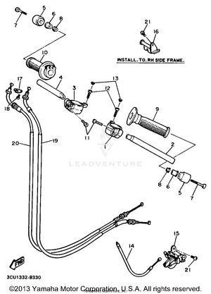 Handlebar Cable Schematic