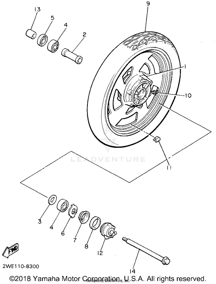 Front Wheel Schematic