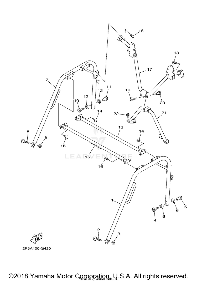 Guard 2 RHINO 450 - YXR45FXGR - 2008 Schematic