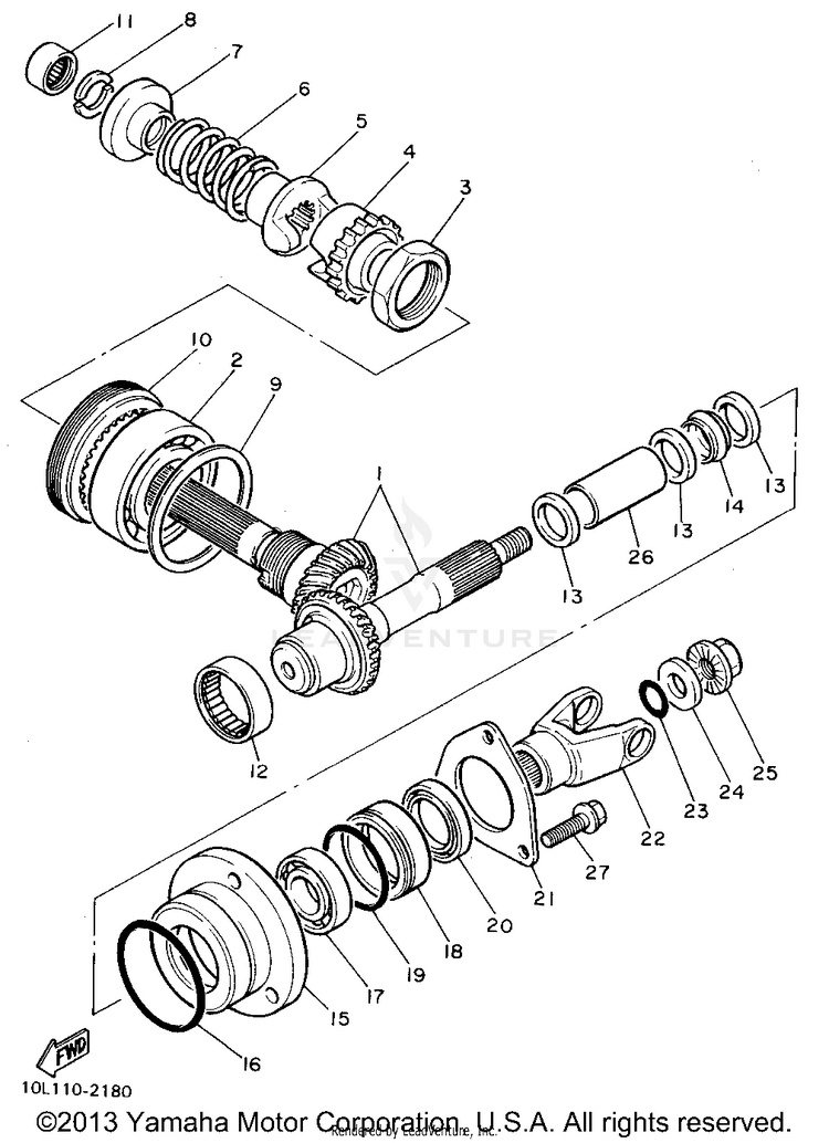 Middle Drive Gear Schematic