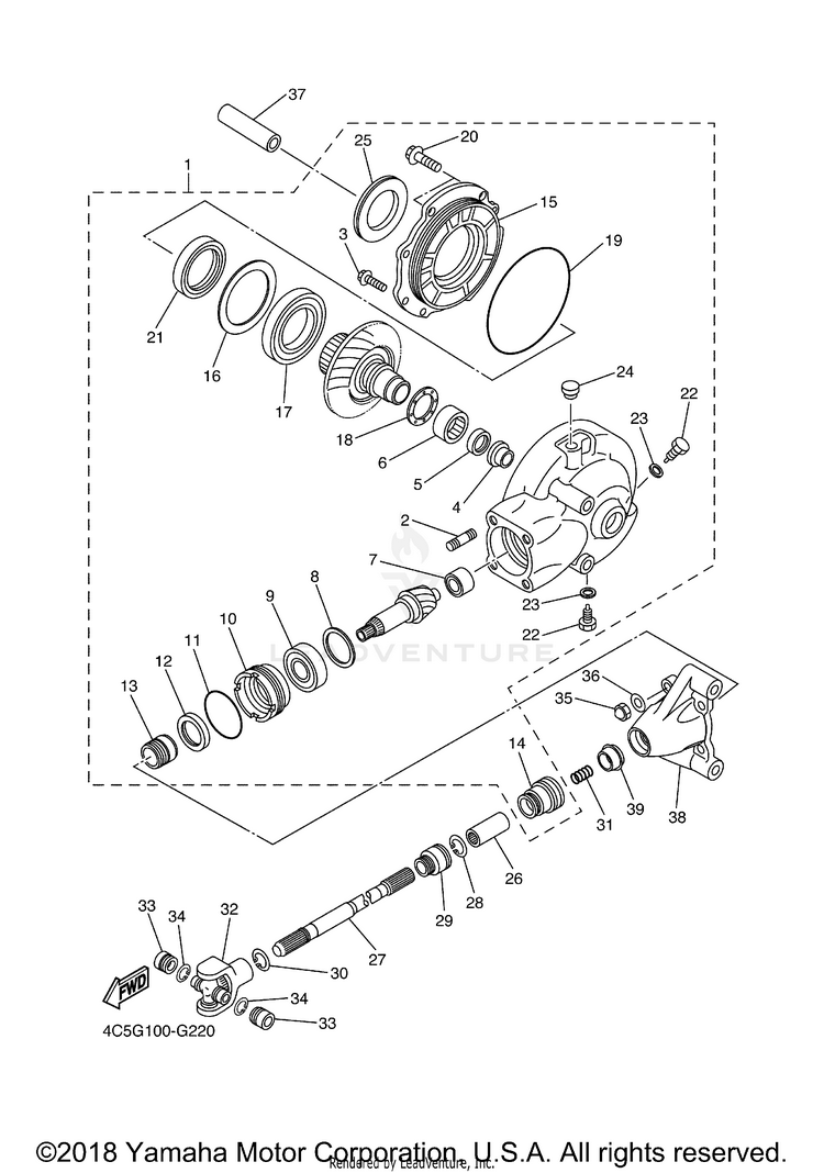 Drive Shaft _LV STAR 650 CLASSIC - XVS65AXCB - 2008 Schematic