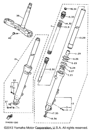 Front Fork Schematic