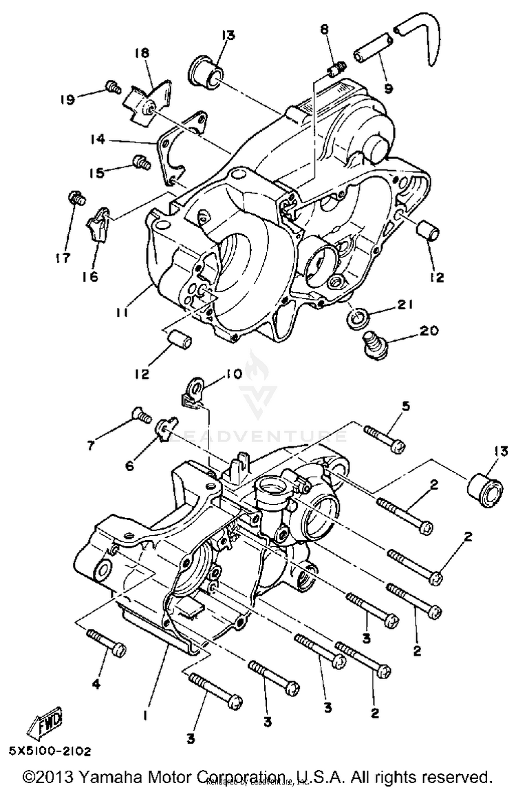 Crankcase Schematic