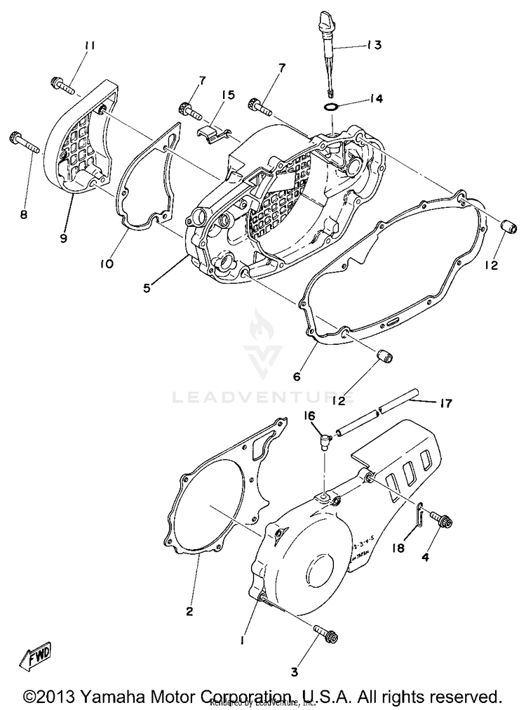 Crankcase Cover Schematic