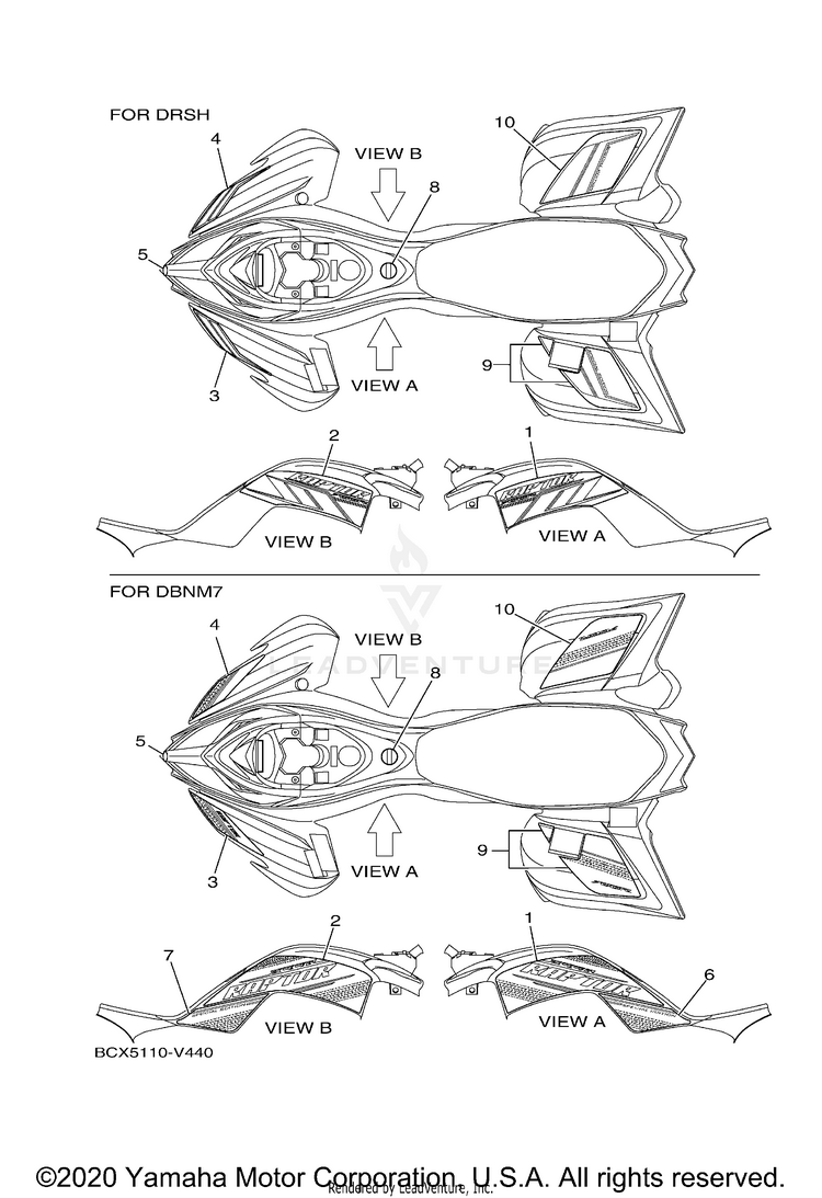 Graphics RAPTOR 700R SE - YFM70RSSLM - 2020 Schematic