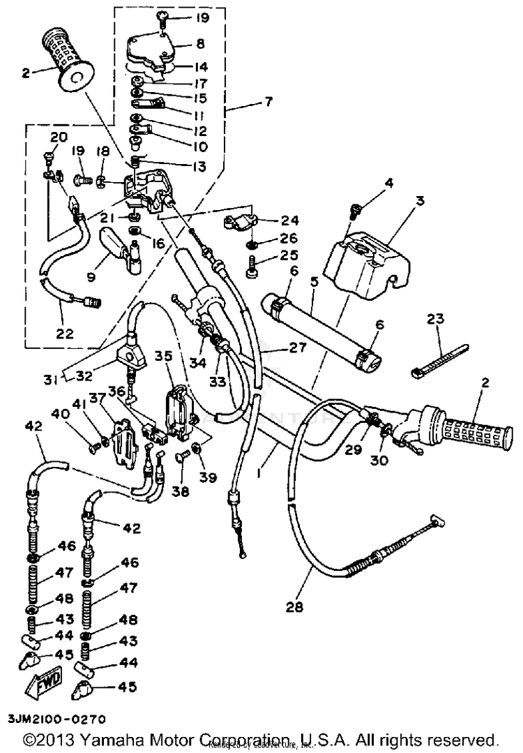 Handlebar Cable Schematic