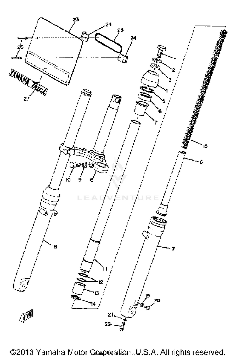 Front Fork Schematic