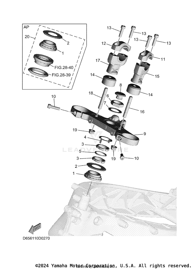 Steering XSR900 - XSR900SCB - 2025 Schematic