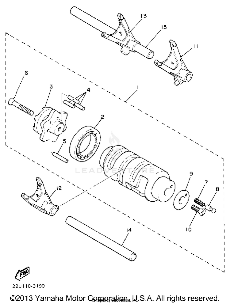 Shift Cam Fork Schematic