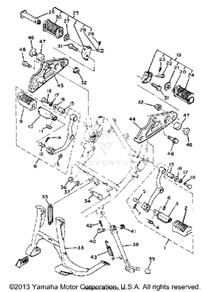 Stand Footrest Schematic