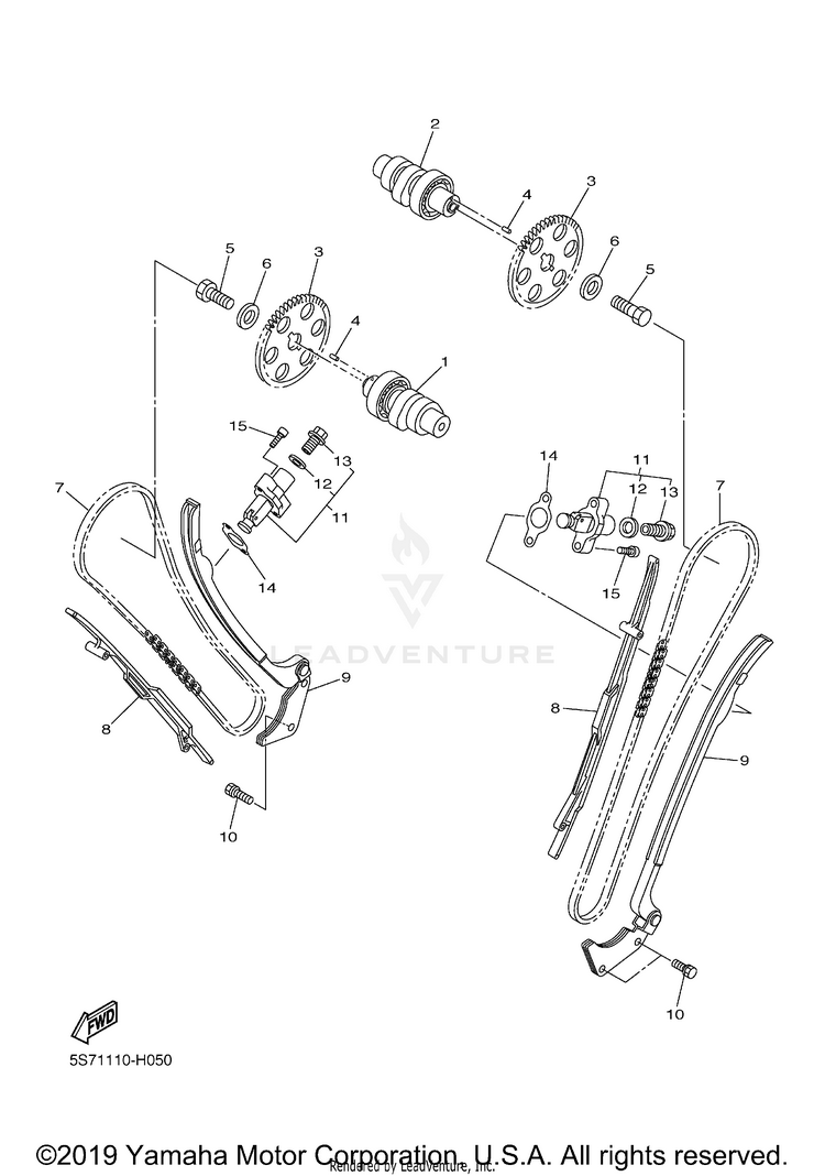 Camshaft Chain Schematic