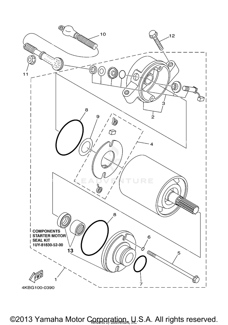 Starting Motor Schematic