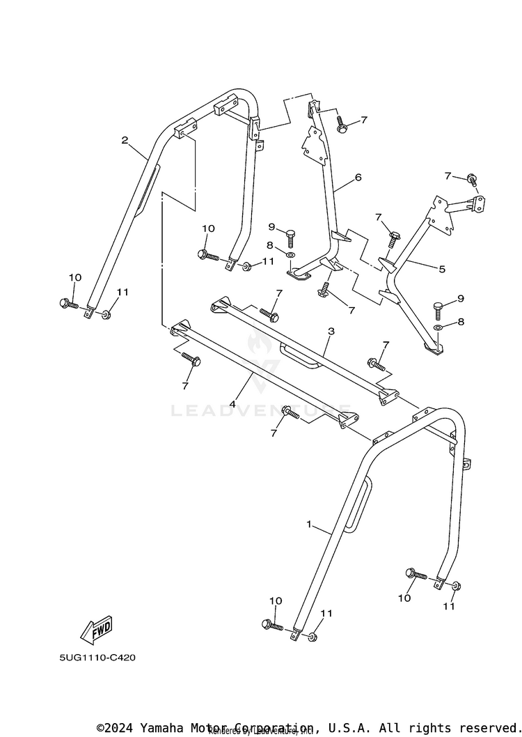 Guard 2 RHINO 660 - YXR660FAS - 2004 Schematic