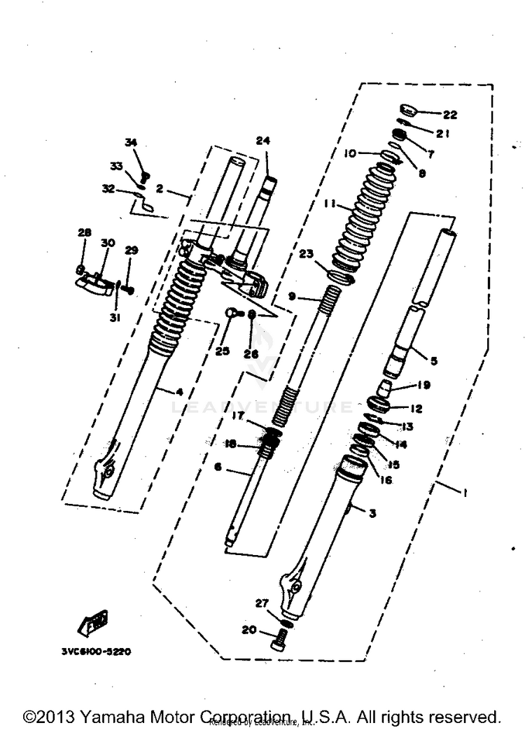 Front Fork Schematic