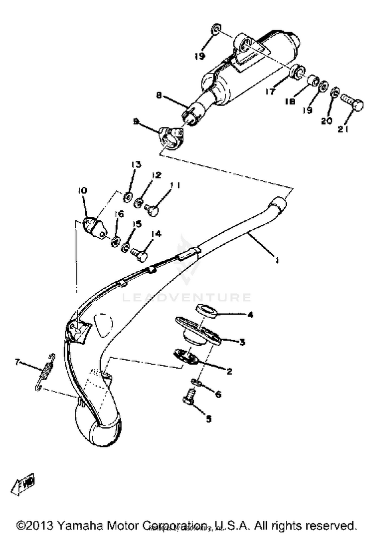 Exhaust Yz125e Schematic