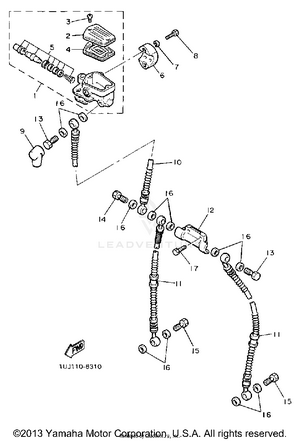 Front Master Cylinder Schematic