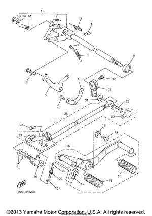 Shift Shaft Schematic
