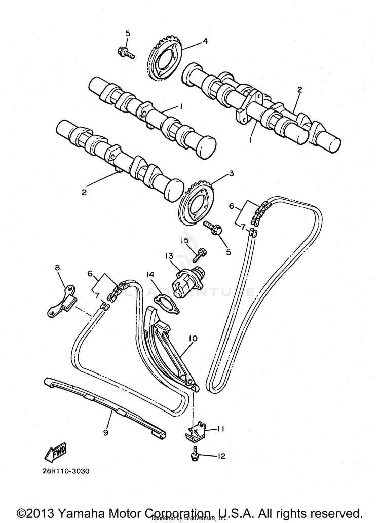 Camshaft Chain Schematic