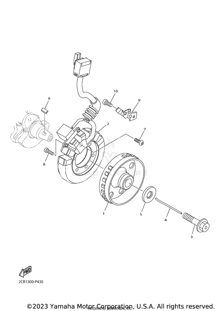 Generator YZFR1 - YZFR1HCB - 2017 Schematic