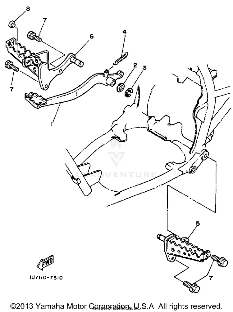 Stand Footrest Schematic