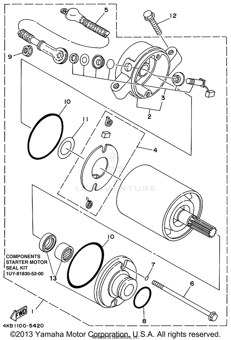 Starting Motor Schematic