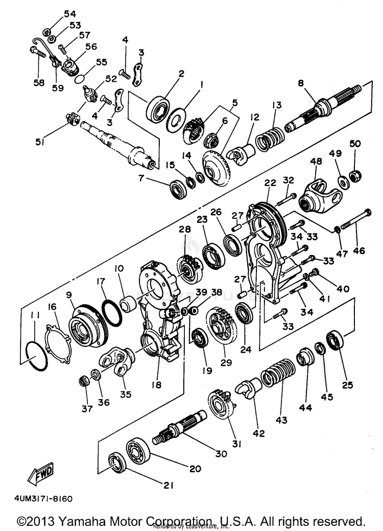 Middle Drive Gear Schematic