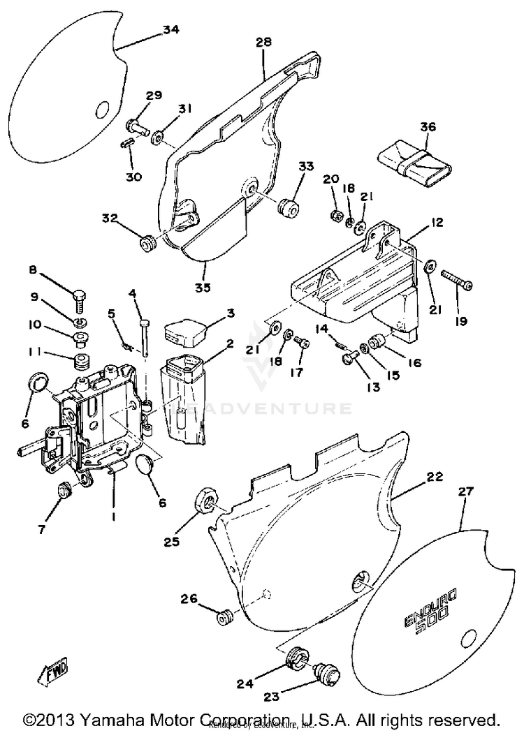 Side Cover - Battery Box Schematic