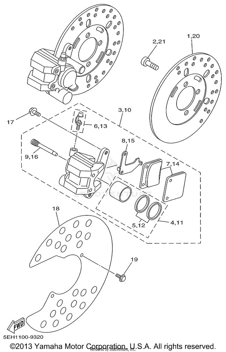 Front Brake Schematic