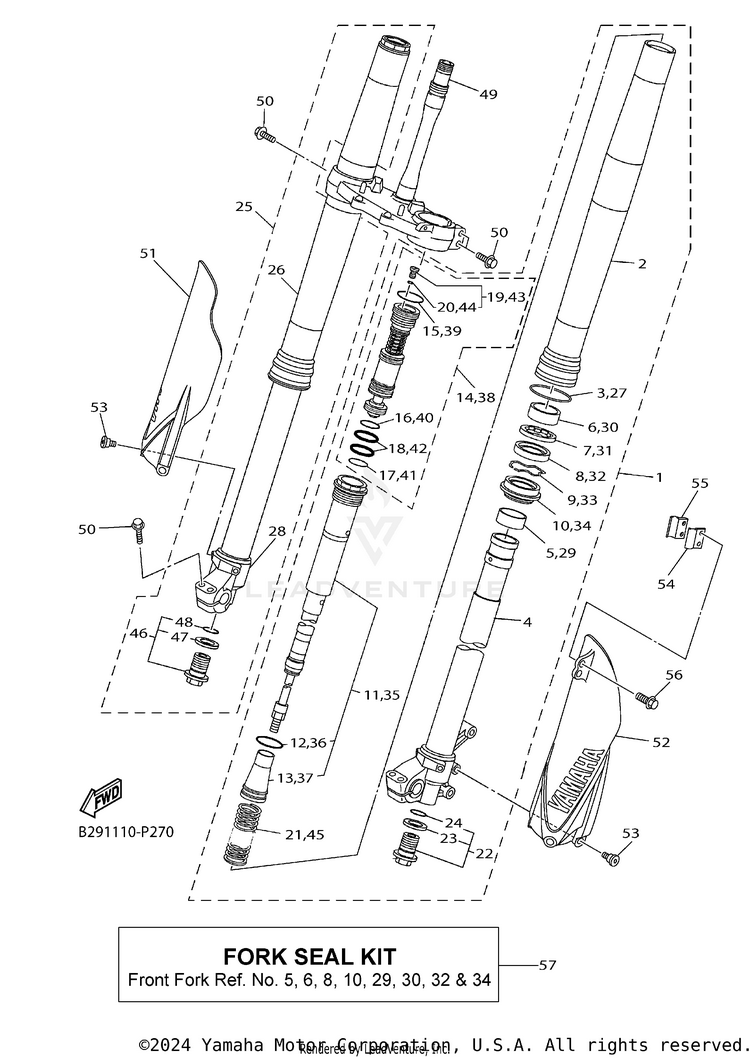 Front Fork Schematic