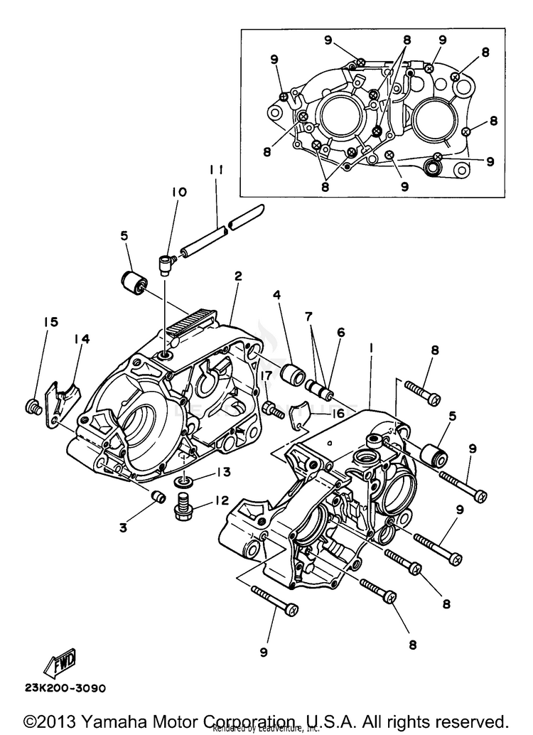 Crankcase Schematic