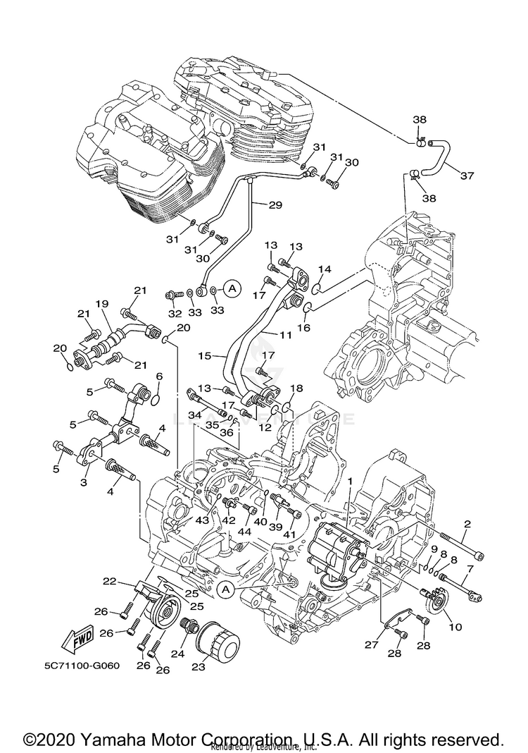 Oil Pump RAIDER - XV19CXCR - 2008 Schematic