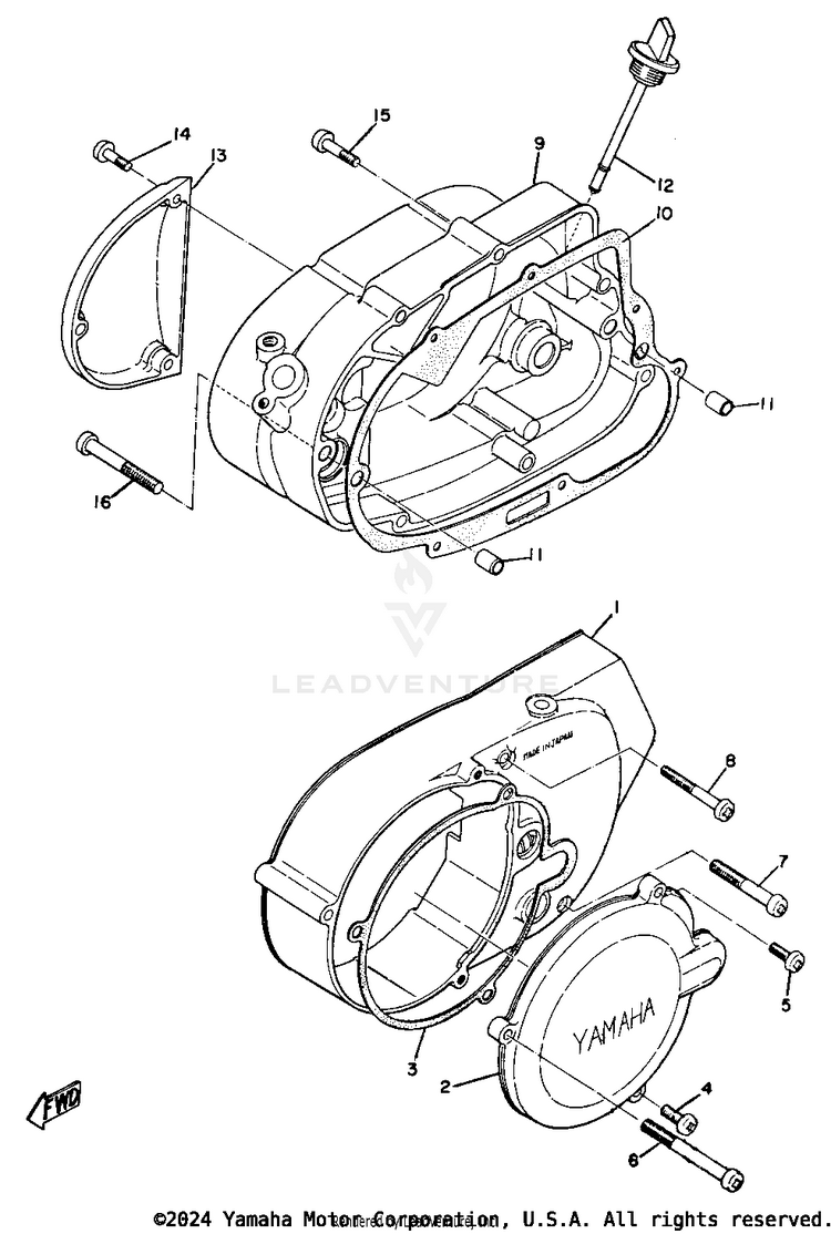 Crankcase Cover Schematic