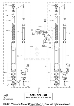 Front Fork Schematic