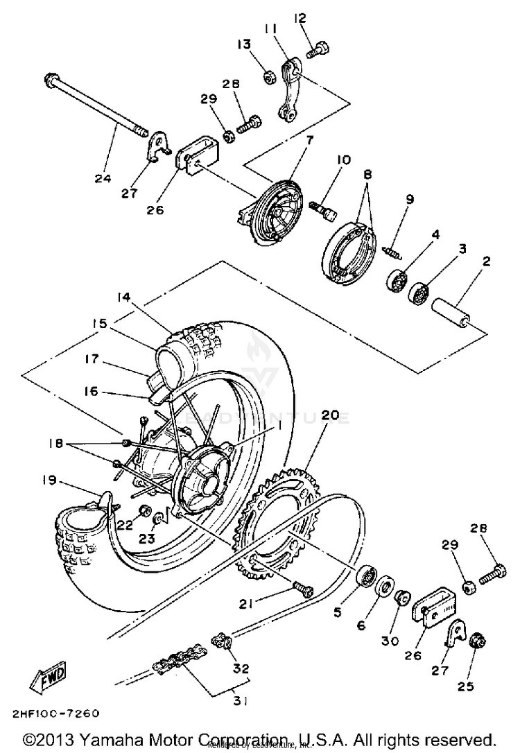 Rear Wheel Schematic