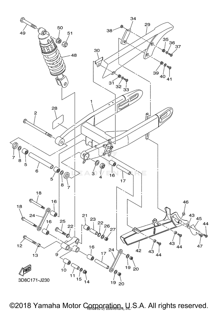 Rear Arm Suspension Schematic