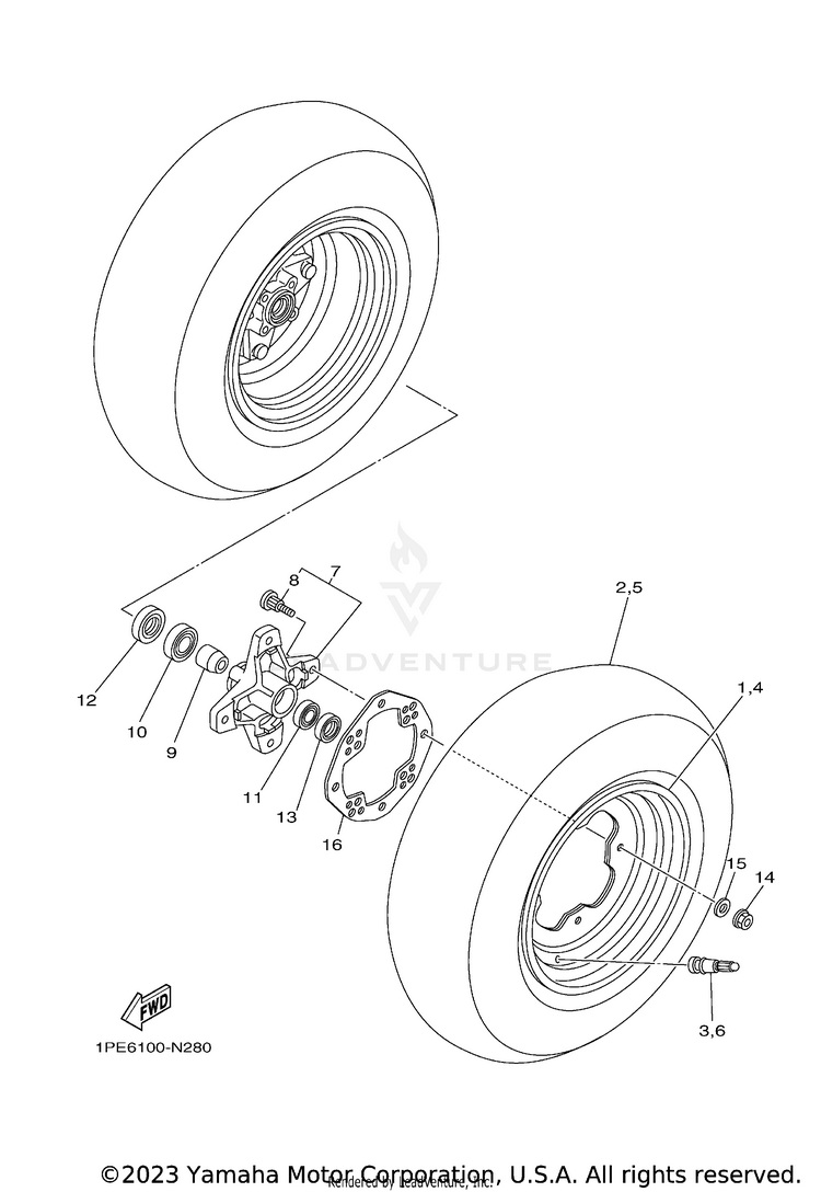 Front Wheel Schematic