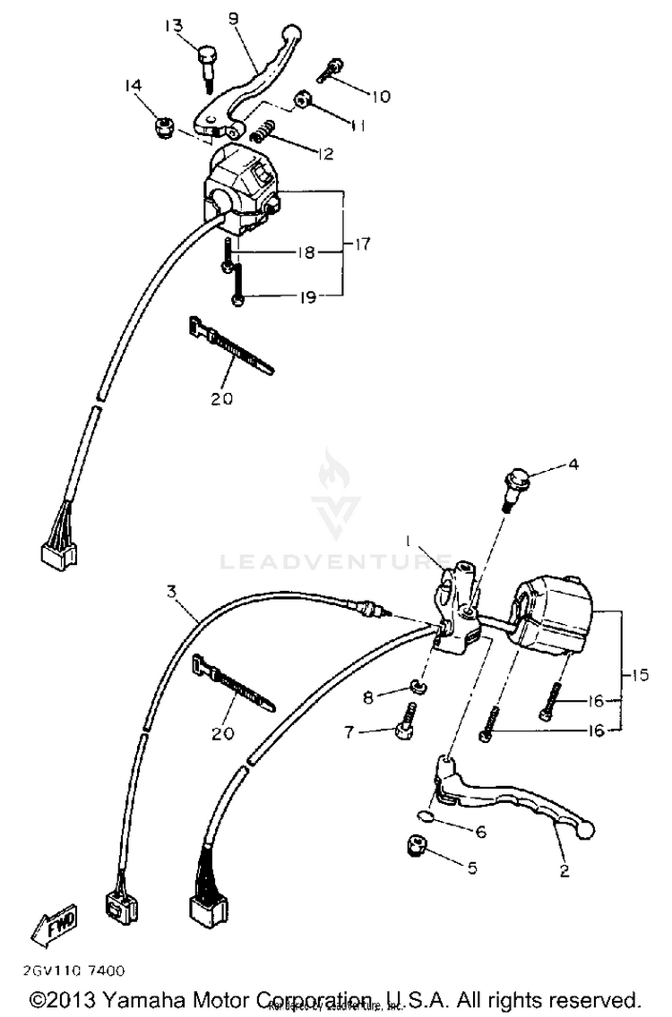 Handle Switch Lever Schematic