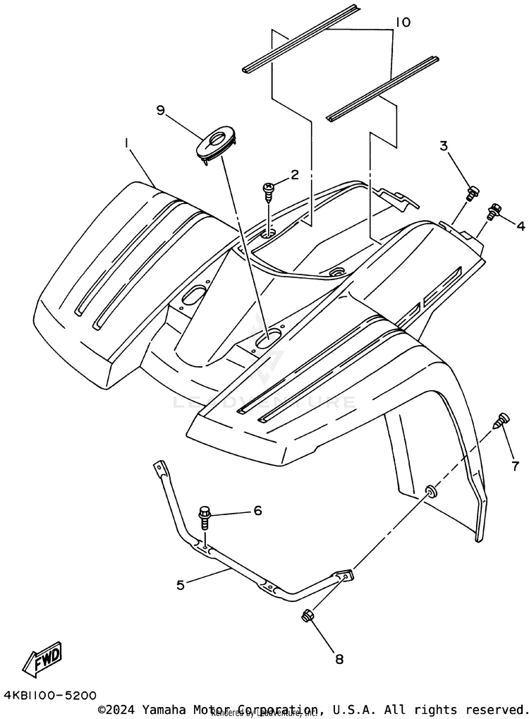 Front Fender Schematic