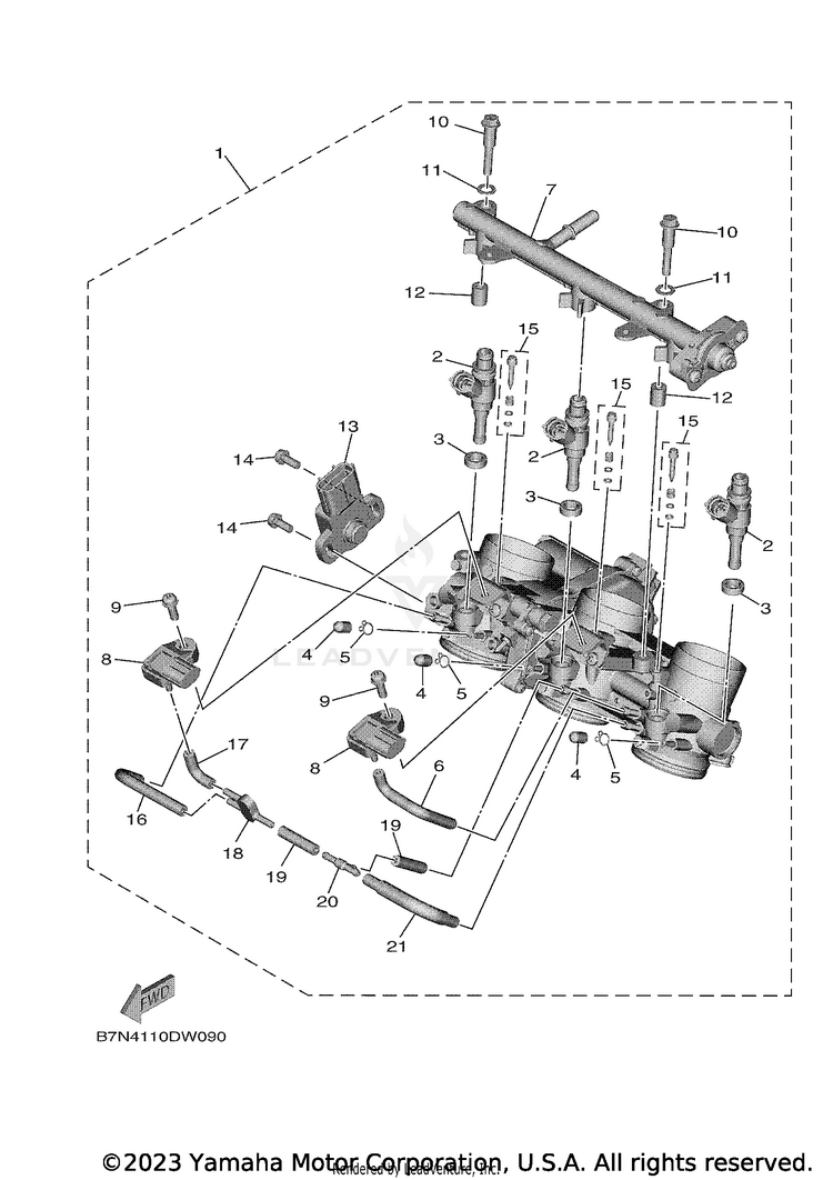Intake MT09 - MT09MCB - 2021 Schematic